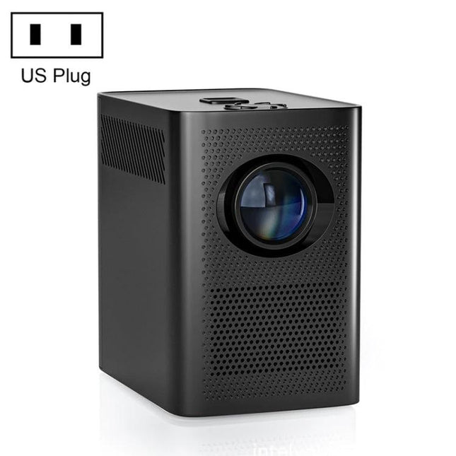 Portable Android WiFi Projector for Home Entertainment and Presentations - compact black portable projector with WiFi for movies and presentations