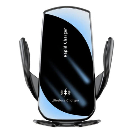 Smart Induction Car Phone Holder With Auto Clamp For Easy Use - black wireless rapid charger with auto-clamp and 15W fast charging