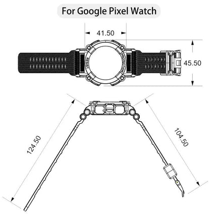 Three-Proof Solid Color Integrated Band For Pixel Watch