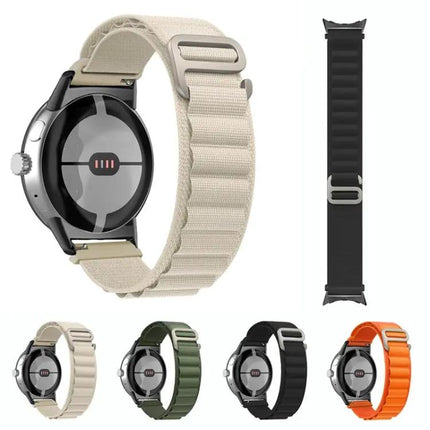 Nylon Loop Watch Band For Google Pixel Watch 41mm Black