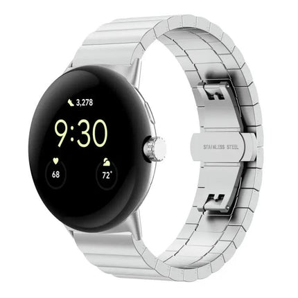 Stainless Steel Butterfly Buckle Watch Band For Pixel 41mm