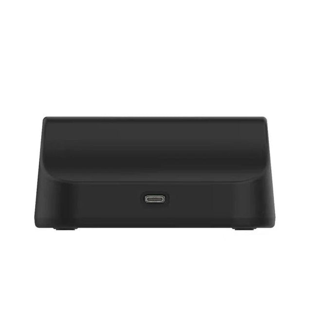 Alt Tag: Keep Your AGM Device Charged on Your Desk with Holder showing a black charging stand with USB‑C port
