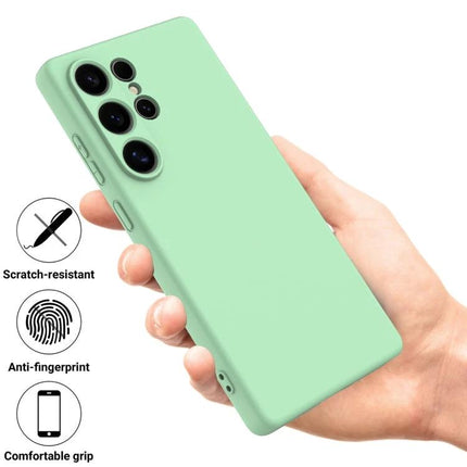 Phone Case For Samsung Devices Silicone Protection For Daily Life - mint green ultra-thin silicone case with comfortable grip, scratch-resistant, anti-fingerprint