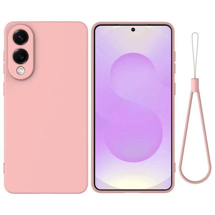 Samsung Silicone Phone Case for Everyday Protection slim pink silicone case for Samsung with wrist strap, lightweight pocket-friendly everyday protection