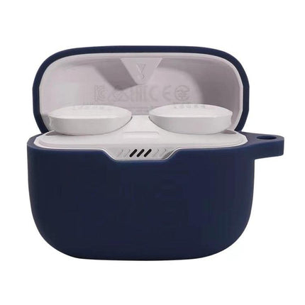 Silicone Protective Case for JBL Earphones, Daily Travel Essential — navy silicone protective case for JBL charging and everyday commute