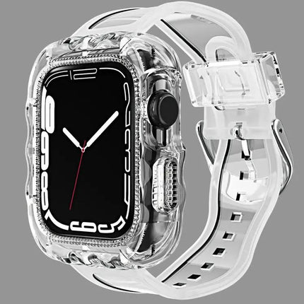 TPU Integrated Protective Case Watch Band For Apple Watch