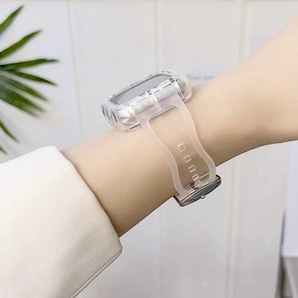 TPU Integrated Protective Case Watch Band For Apple Watch