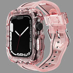For Apple Watch Series 9&8&7 41mm/SE2025&SE 2&6&SE&5&4 40mm / Transparent Pink