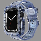 For Apple Watch Series 9&8&7 41mm/SE2025&SE 2&6&SE&5&4 40mm / Transparent Blue