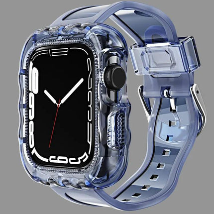 TPU Integrated Protective Case Watch Band For Apple Watch