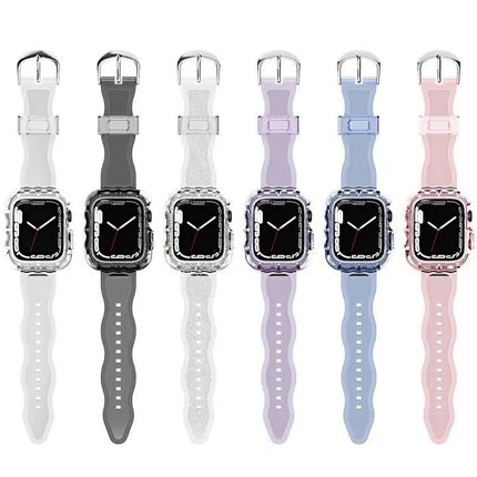 TPU Integrated Protective Case Watch Band For Apple Watch