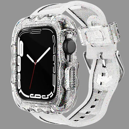 TPU Integrated Protective Case Watch Band For Apple Watch