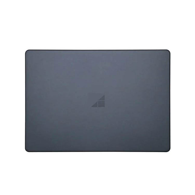Alt Tag: Flannel Protective Case for Microsoft Surface Laptop 13.5 Inch slim dark gray top view showing ultra-thin protective cover