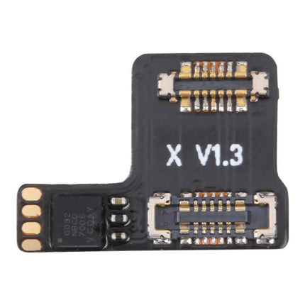 Face ID Repair Flex Cable for iPhone Face ID Fixes - replacement flex cable with connectors labeled X V1.3 for fixing Face ID issues