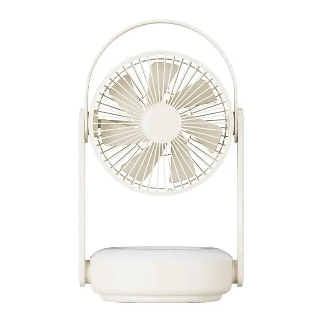 Rechargeable Portable USB Cooling Fan With LED Night Lamp