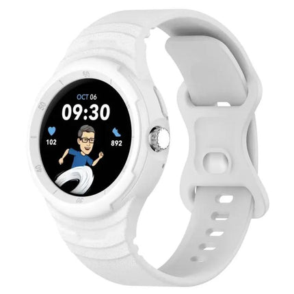 Google Pixel Watch Silicone Leather Texture Integrated Band