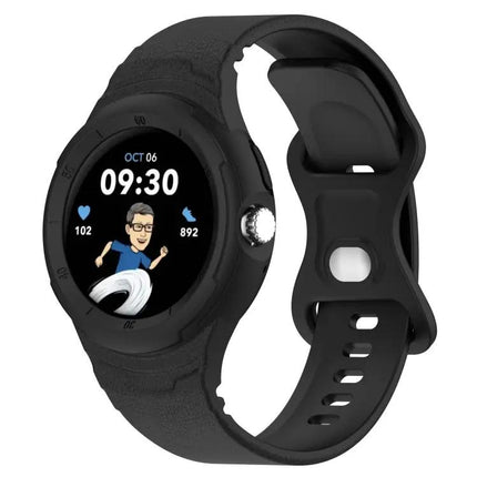 Google Pixel Watch Silicone Leather Texture Integrated Band