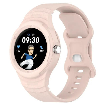 Google Pixel Watch Silicone Leather Texture Integrated Band