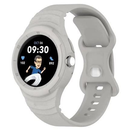 Google Pixel Watch Silicone Leather Texture Integrated Band