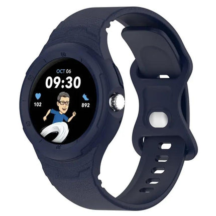 Google Pixel Watch Silicone Leather Texture Integrated Band