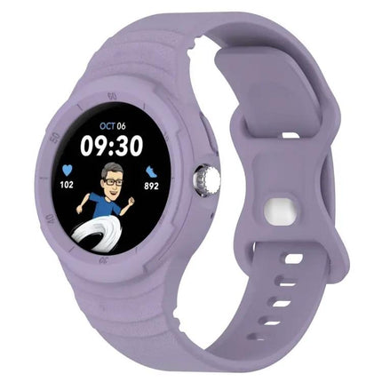 Google Pixel Watch Silicone Leather Texture Integrated Band