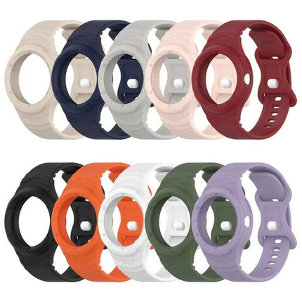 Google Pixel Watch Silicone Leather Texture Integrated Band