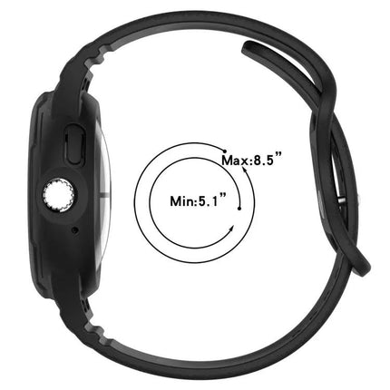 Google Pixel Watch Silicone Leather Texture Integrated Band
