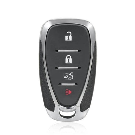 Replacement Key Shell for Chevrolet and Opel with 3 Buttons and Horn Button - black 3-button key shell with horn icon