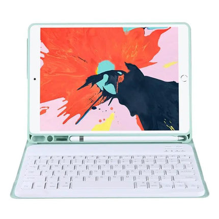 Protective Bluetooth Keyboard Case for iPad Air 10.5-Inch 2019 with Stand