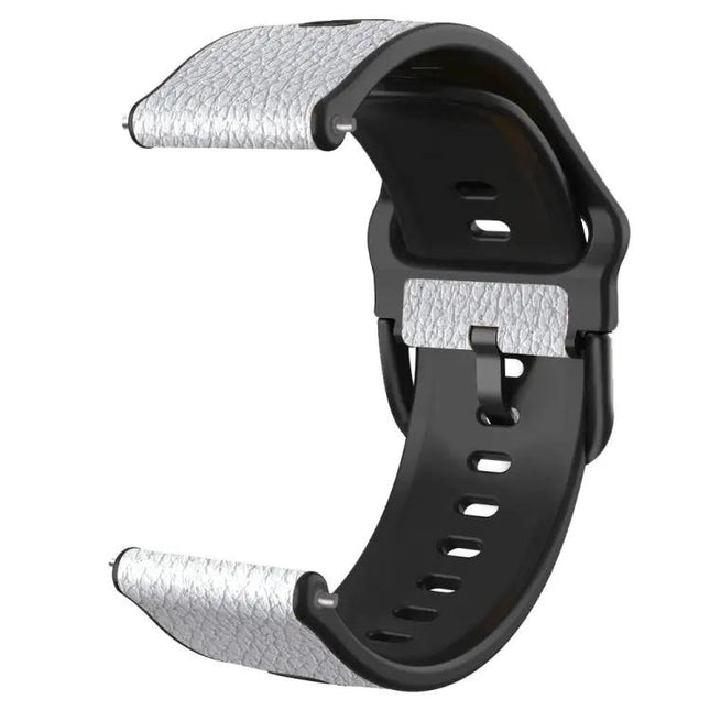 Universal TPU Litchi Texture Leather Watch Band 20 And 22mm