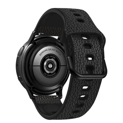 Universal TPU Litchi Texture Leather Watch Band 20 And 22mm
