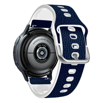 Universal TPU Litchi Texture Leather Watch Band 20 And 22mm