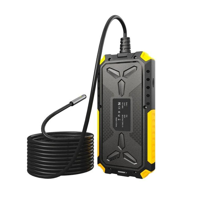 Dual Camera Endoscope with Built-in Screen for Inspections handheld unit with coiled probe and high-resolution inspection camera