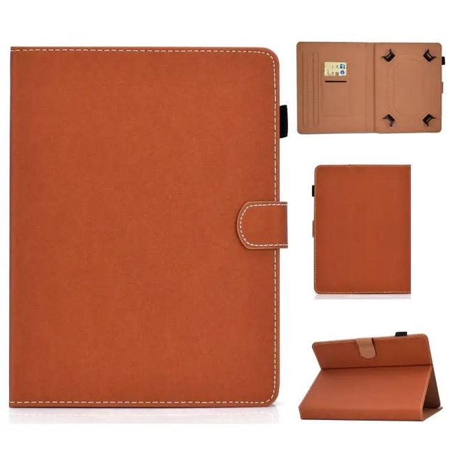 Solid Color Universal Leather Flip Case for 7-10 Inch Tablets | Syndmart