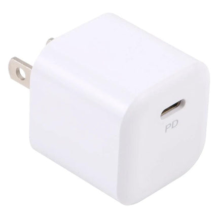 Essential USB-C Charger for Everyday Device Powering Needs - compact 20W white PD wall charger for smartphones and tablets