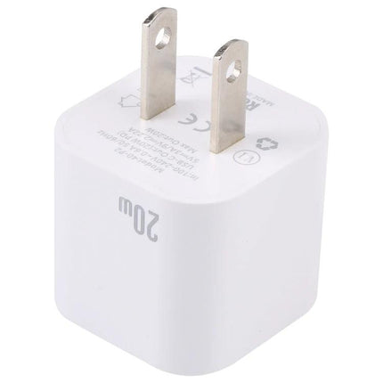 Essential USB-C Charger for Everyday Device Powering Needs compact 20W white cube wall plug for smartphones and tablets