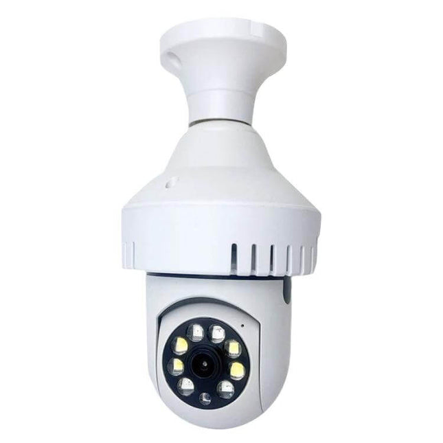 WiFi Smoke Alarm Camera for Discreet Home Security Monitoring white ceiling-mounted smoke detector camera with HD lens and LED lights