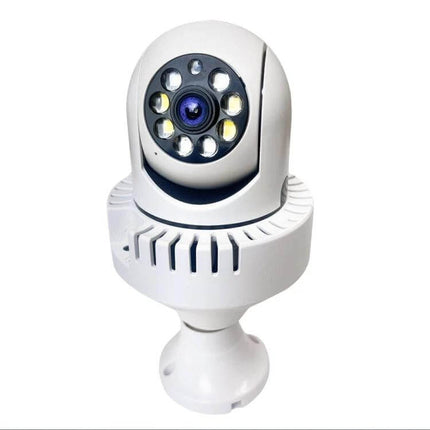WiFi Smoke Alarm Camera for Discreet Home Security Monitoring - HD hidden smoke-detector style surveillance camera in white