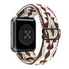 For Apple Watch Series 7 41mm / 6 & SE & 5 & 4 40mm / Brown-white Triangle