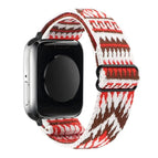 For Apple Watch Ultra 49mm / Series 8&7 45mm / SE 2&6&SE&5&4 44mm / Red-brown Diagonal Triangle
