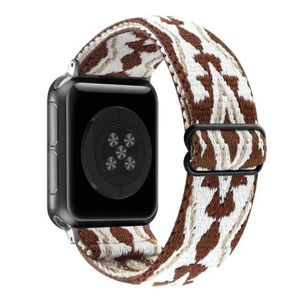 Ethnic Elastic Nylon Watch Band For Apple Watch 40-49mm