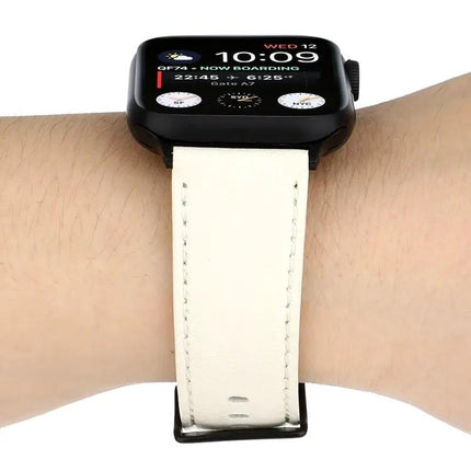 Leather Cowhide Texture Apple Watch Band 38/40/41/42/44/45mm