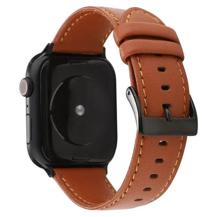 Leather Cowhide Texture Apple Watch Band 38/40/41/42/44/45mm