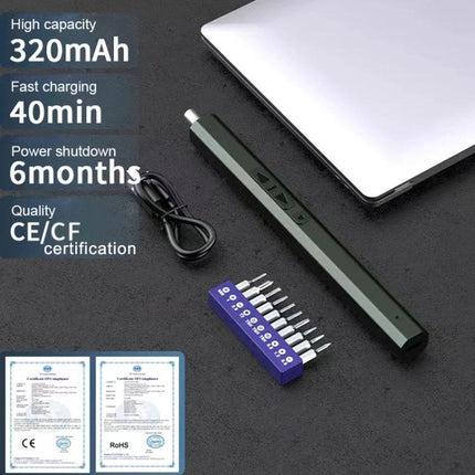 Versatile Mini Electric Screwdriver Set with 82 Tools compact rechargeable 320mAh kit with 82 precision bits for electronics repair and DIY