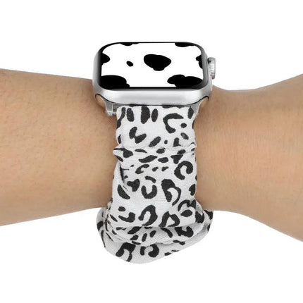 Cloth And Stainless Steel Loop Watch Band For Apple Watch