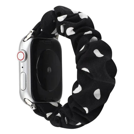Cloth And Stainless Steel Loop Watch Band For Apple Watch