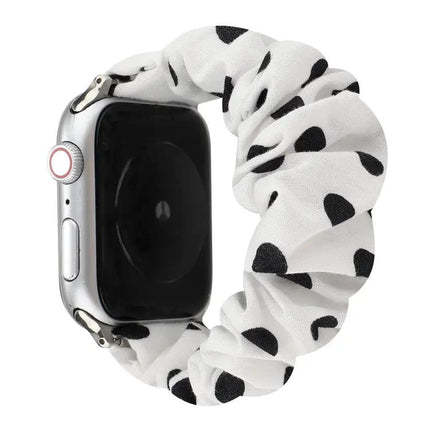 Cloth And Stainless Steel Loop Watch Band For Apple Watch