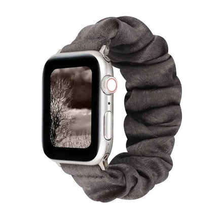 Cloth And Stainless Steel Loop Band For Apple Watch 38-45mm