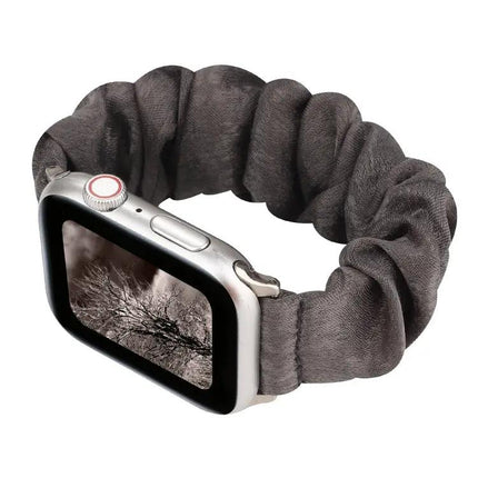 Cloth And Stainless Steel Loop Band For Apple Watch 38-45mm