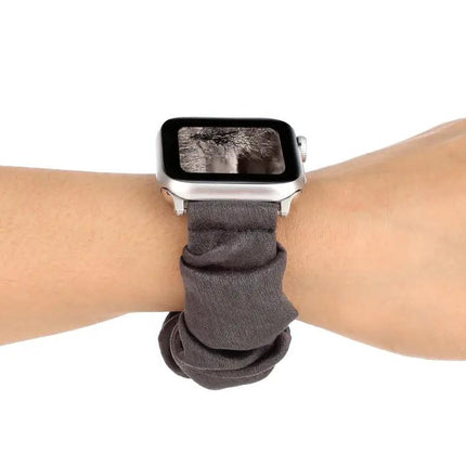 Cloth And Stainless Steel Loop Band For Apple Watch 38-45mm